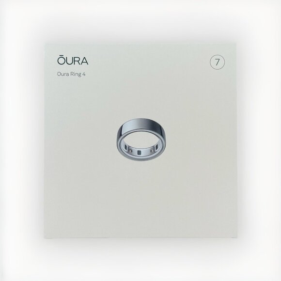Oura Ring 4 | Silver | Size 7 Smart Ring 4th Gen NEW SEALED - Picture 1 of 12